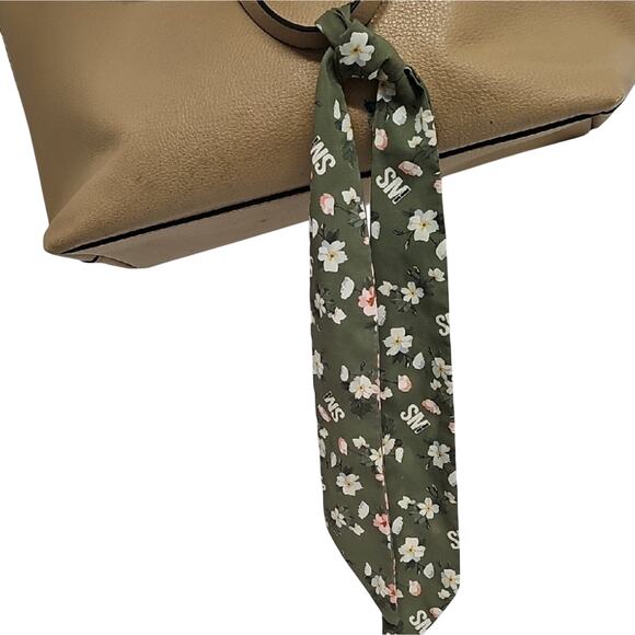 Steve Madden Chic Tan Faux Leather Tote Bag with Dual Handles Travel Bag Shop - Picture 11 of 12